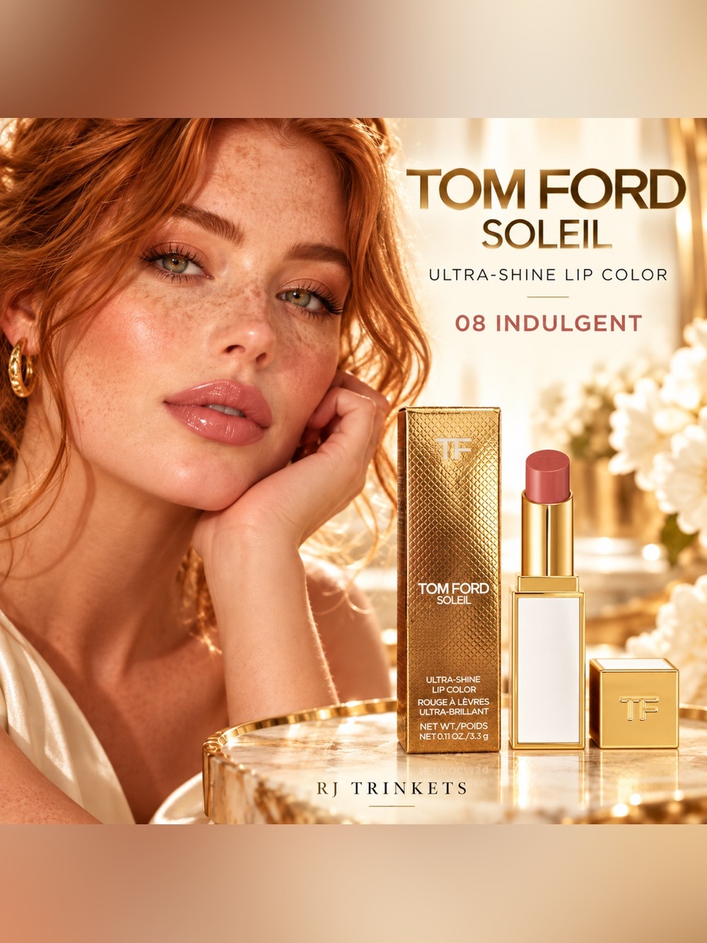 Tom Ford Soleil Ultra-Shine Lip Color — Indulgent Nude Pink